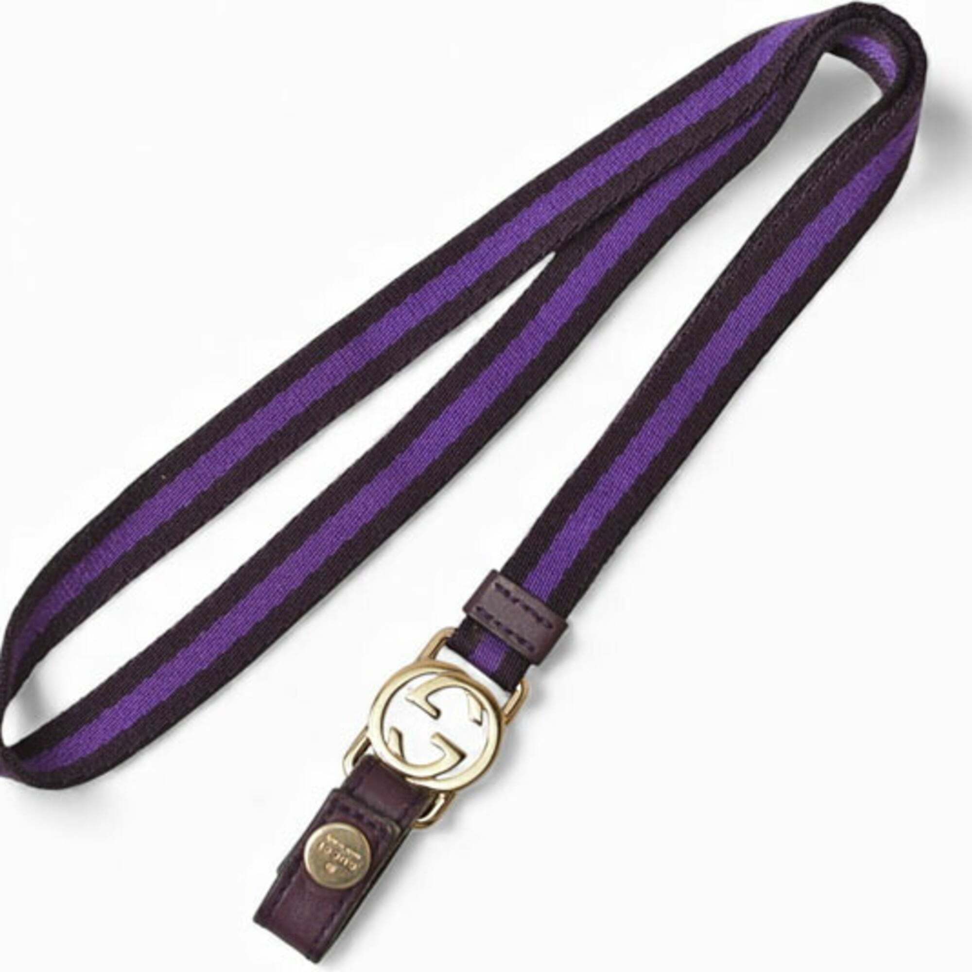 Gucci Neck Strap Key Ring Gucci Gg Purple Dark 115278